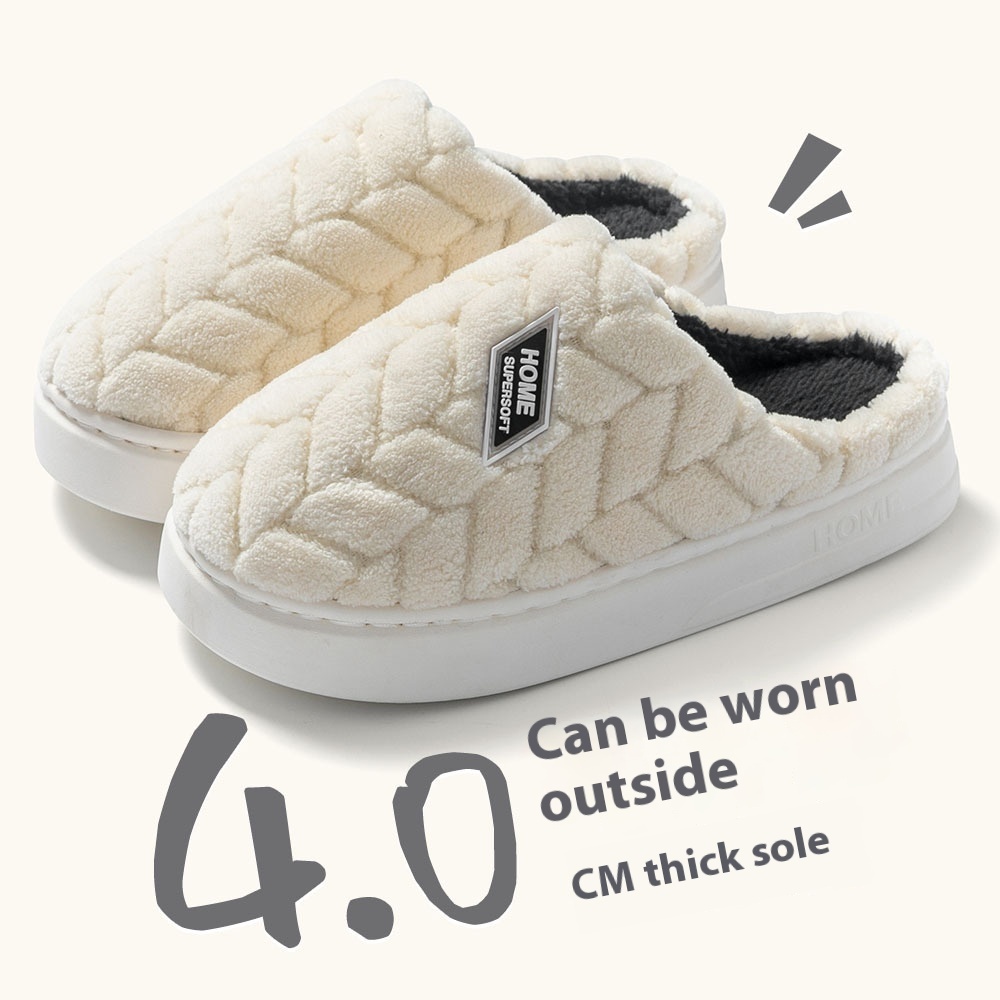 Velvet Cotton Slippers Women's Plush Home - Image 6